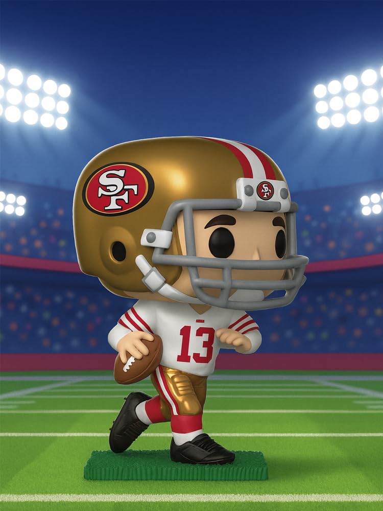 Funko Pop! Football: 49ers - Figura de vinilo de Brock Purdy con protector de caja