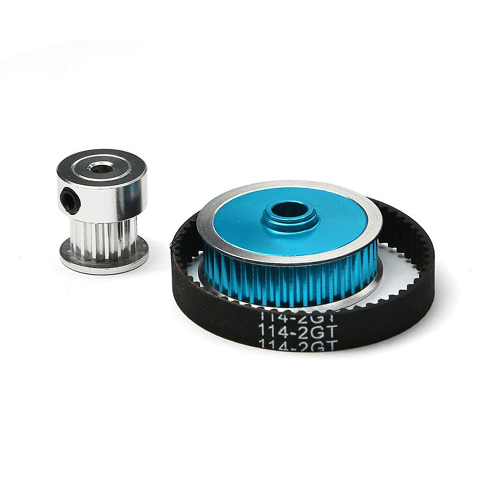 Sistema di trasmissione della cinghia di trasmissione per Tamiya TT02 TT-02 1/10 RC Auto Aggiornamento Parte 16T/40T Ingranaggio di trasmissione a basso rumore Puleggia di trasmissione a cinghia