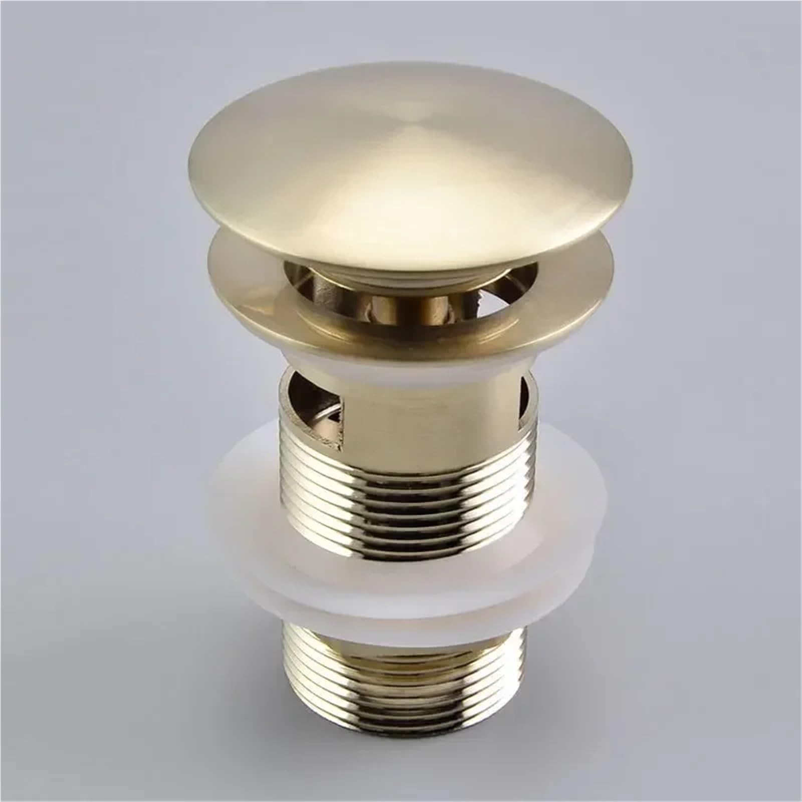 Pulsante di scarico pop-up Lavandino del bagno Scolapiatti Sifone Tappo Rubinetto for lavabo Accessorio Tubo for Nero Oro rosa per lavandini da bagno(Gold no overflow)