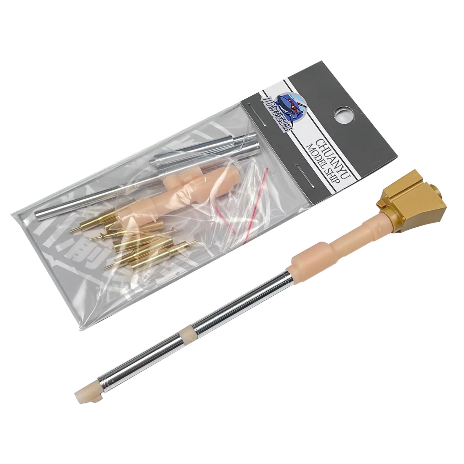 TECKEENMetal Barrel + Metal Shells for Rye Field Model 5066 for Leopard 2A6 Tank 1/35 Hobby Model, 1/35 Model Cruiser Tank Metal Barrel+Shells Kit