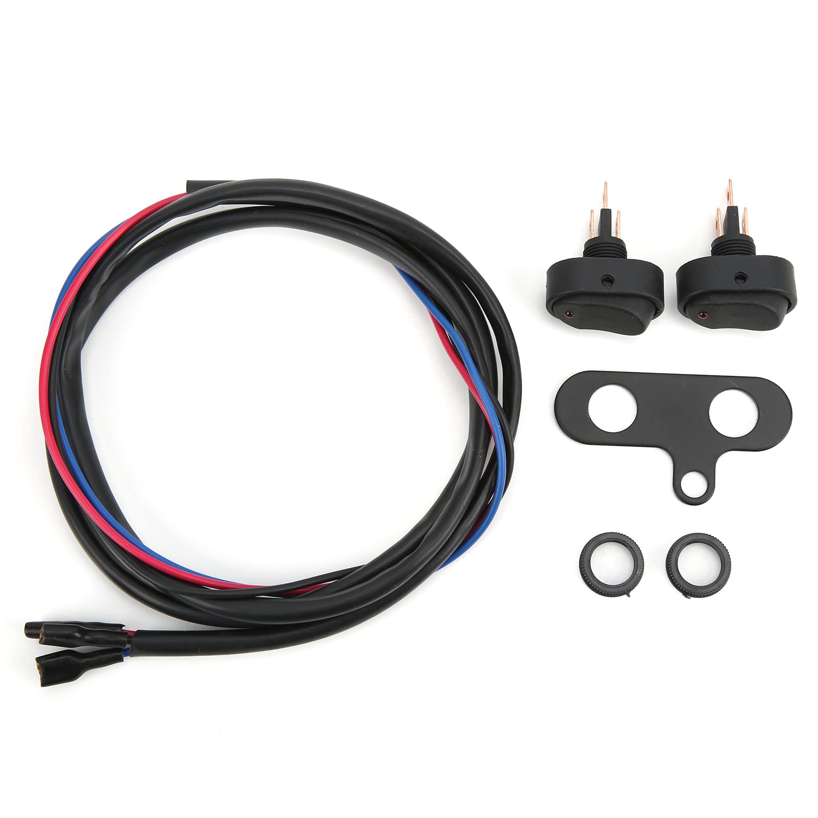 Interruttore 16A 250V AC Interruttore A Bilanciere Rosso Illuminato - SPST, 16A 250V AC, Con Luce Neon, Marca Electromart Switch SPST Rosso