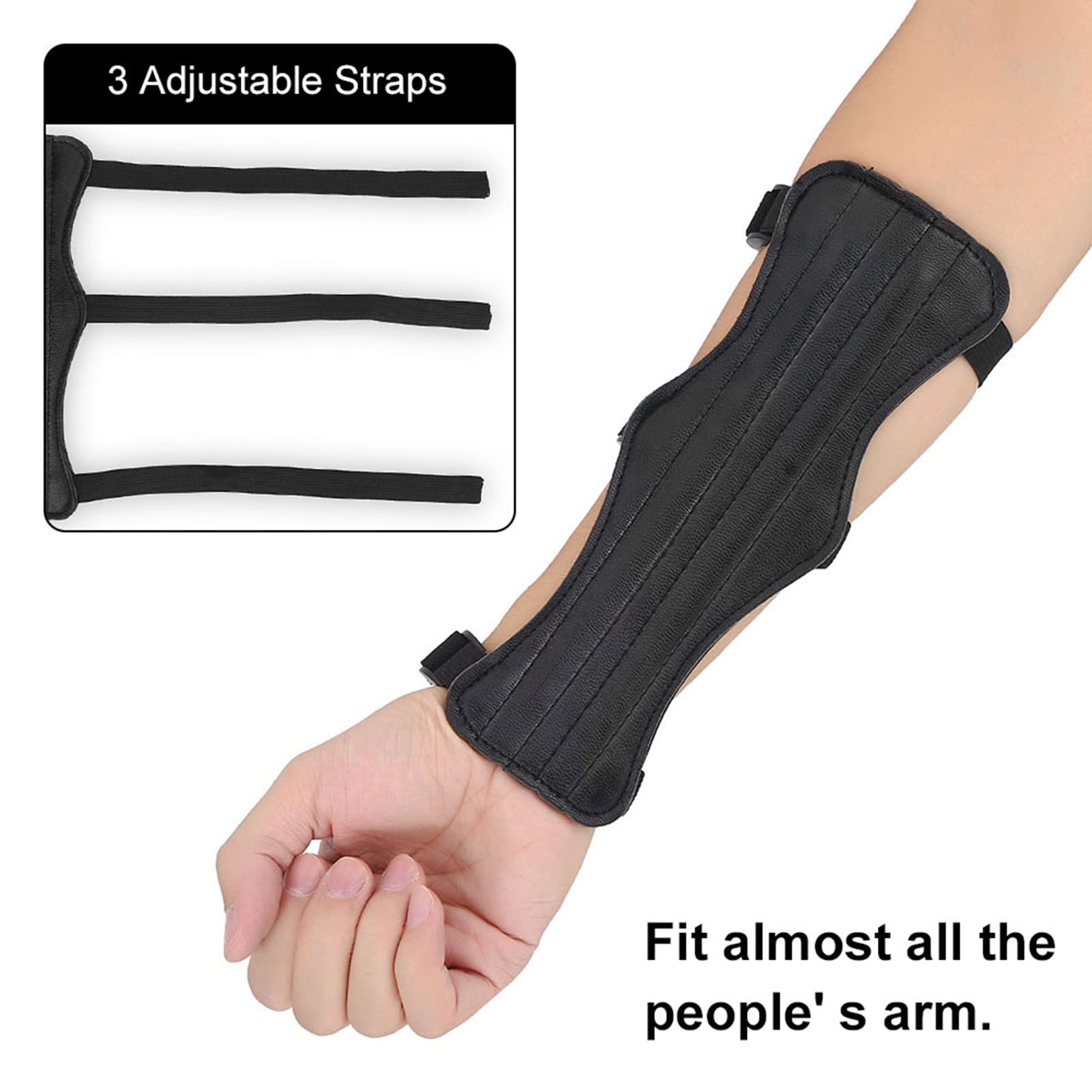 Archery Arm Guard, Lightweight Bow Arm Guard, Forearm Protector, for Recurve Compound Bow Hunting
