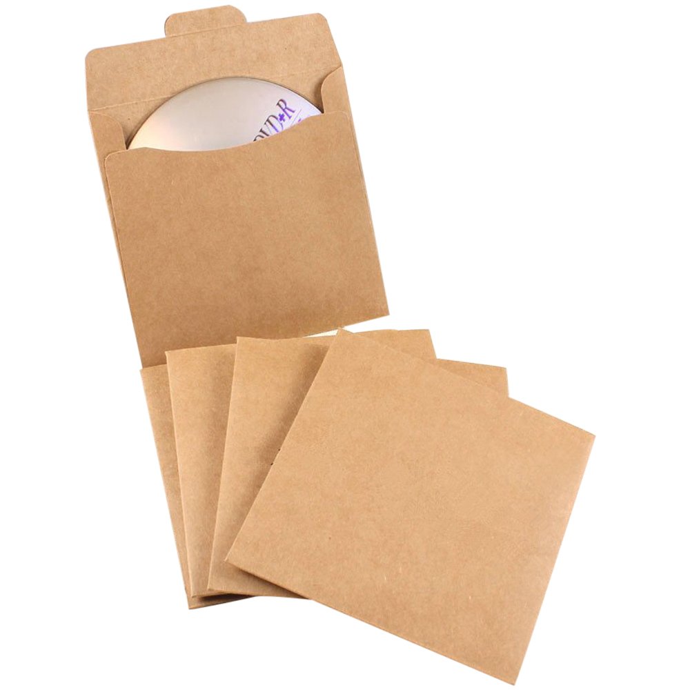 C.X.Y. 100 bustine per CD e Dvd in Carta Kraft