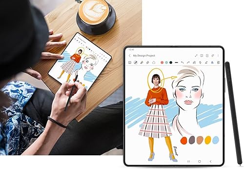 Miniatura 5 de Repuesto S Pen Fold Edition compatible con Samsung Galaxy Z Fold 3, Fold 4 Touch Stylus s Pen reemplazo con puntaspuntas negro (edición plegable)