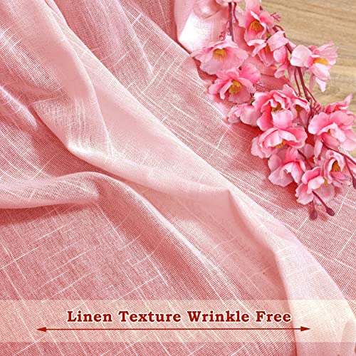 Image of HOMEMONDE Sheer Curtains for Living Room, Bed Room - Transparent Curtain Home Decor