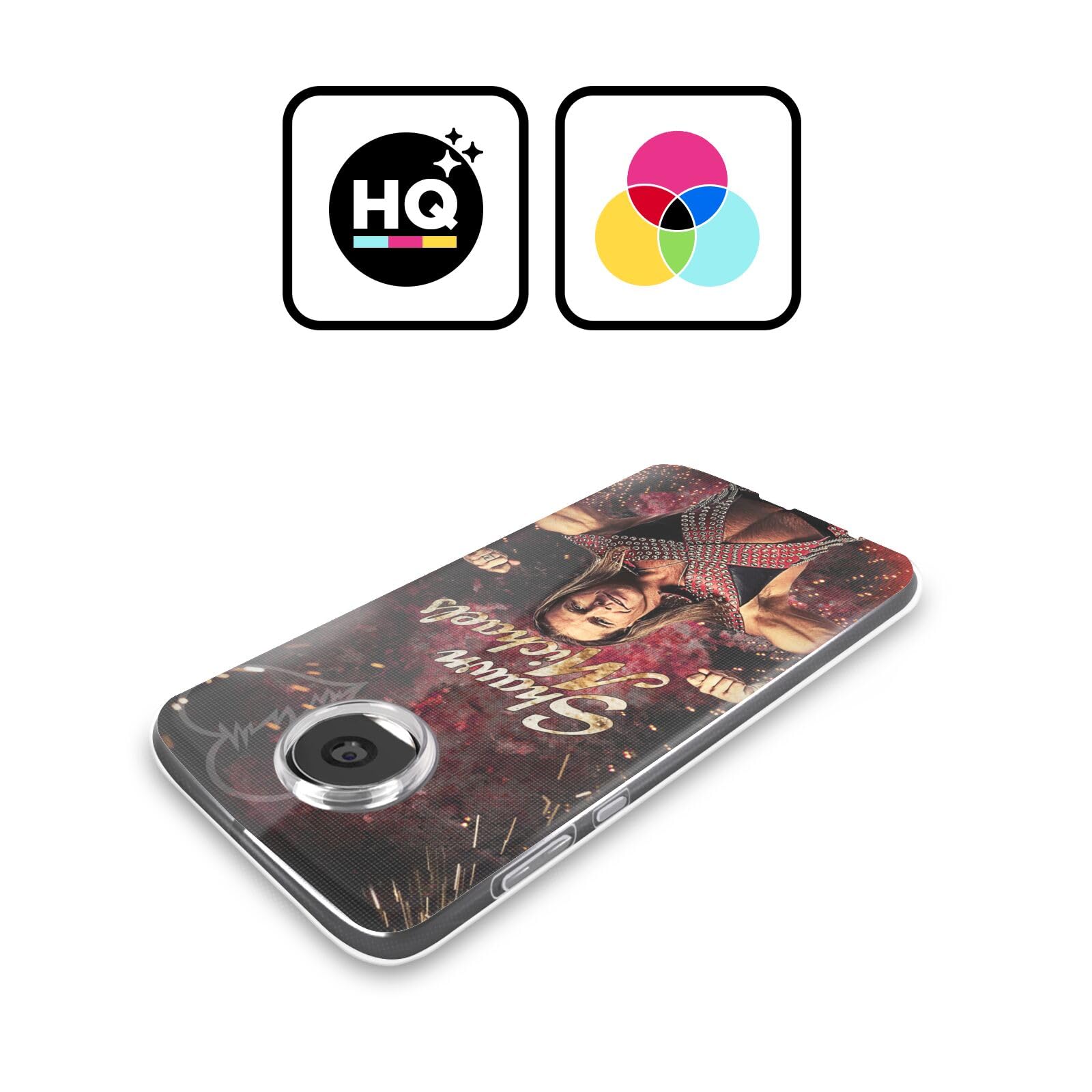 Head Case Designs Officially Licensed WWE LED Image Shawn Michaels Soft Gel Case Compatible with Motorola Moto G52