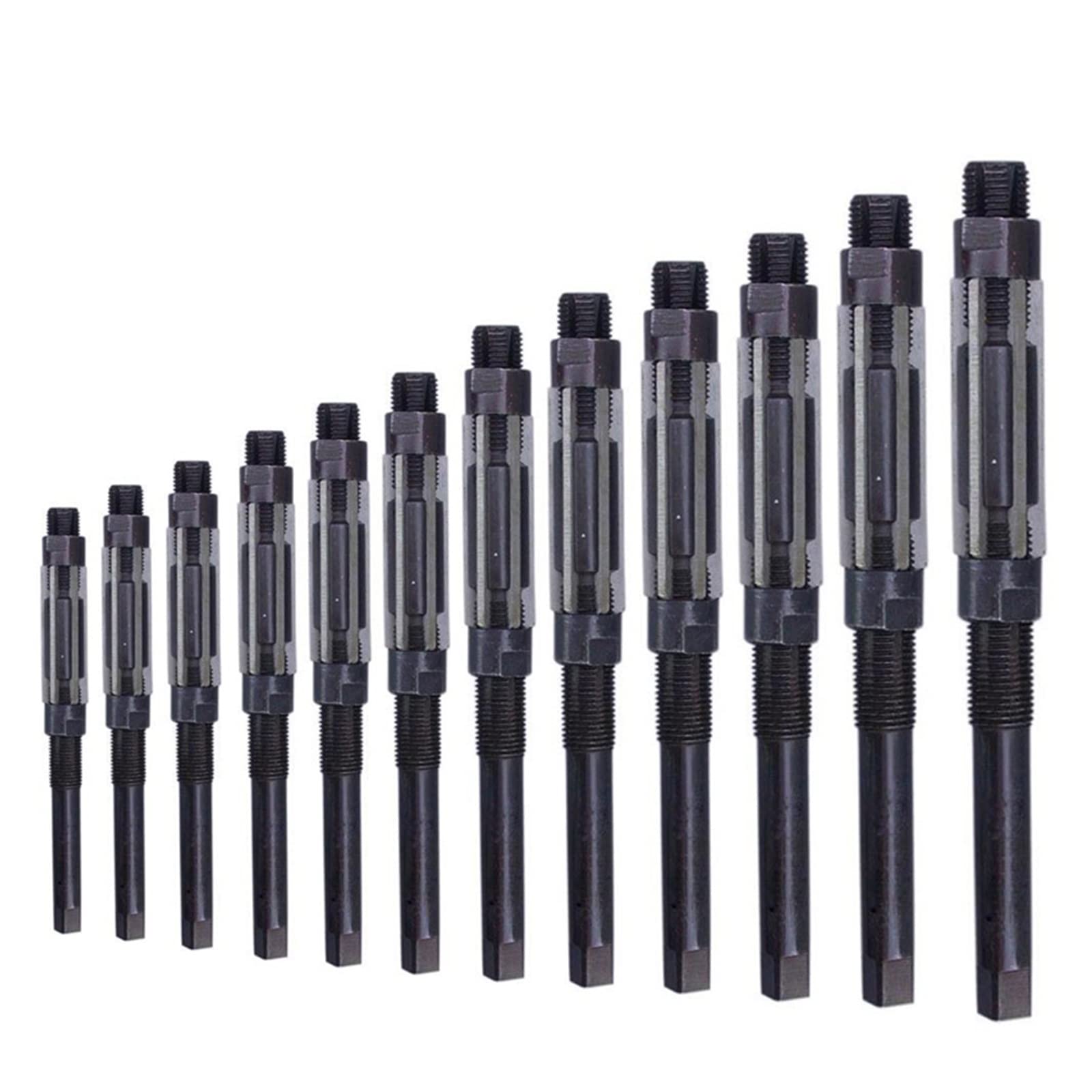 QUNINE Alesatore Manuale Regolabile HSS Gamma di Dimensioni Alesatore Manuale in Acciaio Legato Utensili da Taglio per Macchine 10/12/15/17/19/20/21/23/25/26 mm 1 PC (Dimensioni: 11,75-12,75) (17)