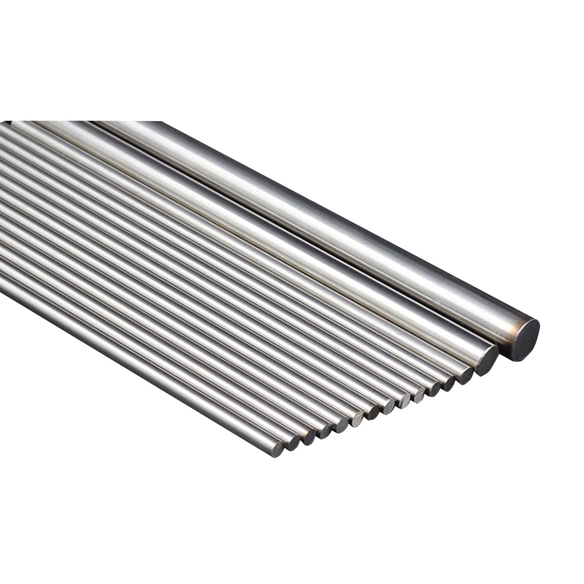 Massive Rundschaftstangen, Edelstahlstange, Metallrundstange 4 mm Metallstange Massive Rundschaftstangen Drehmaschinenstangenmaterial, 4 mm * 100 mm (20 Stück) (Größe: 4 mm * 200 mm (20 Stück)) (Colo