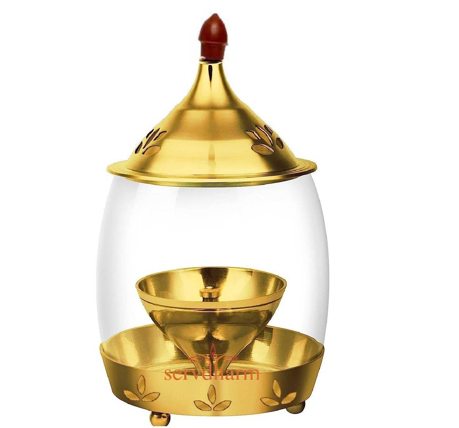 ServDharm Arpan Brass Akhand Diya Big Size (6.5 Inches; 16.5 Cms) (B0BY58GL3T) Amazon Price History, Amazon Price Tracker