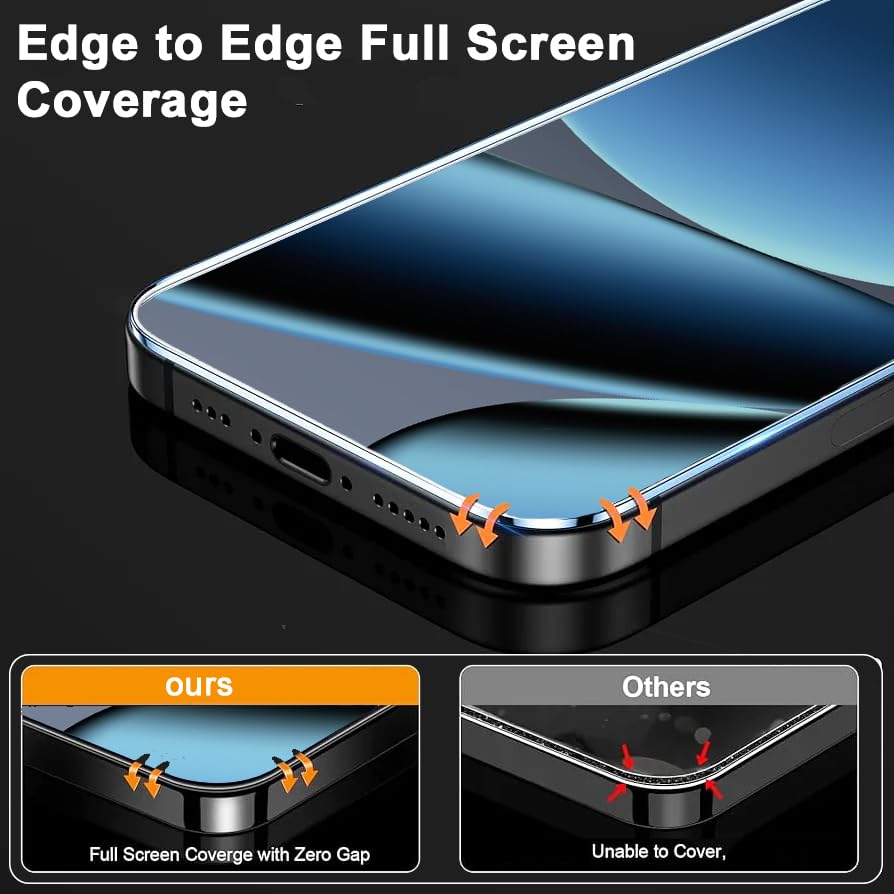 Image of Premium Tempered Glass Screen Protector Guard Compatible For Realme 16 Pro 5G (6.78 Inch, Pack of 1) | Edge to Edge Coverage With Easy to installation kit for Smartphone