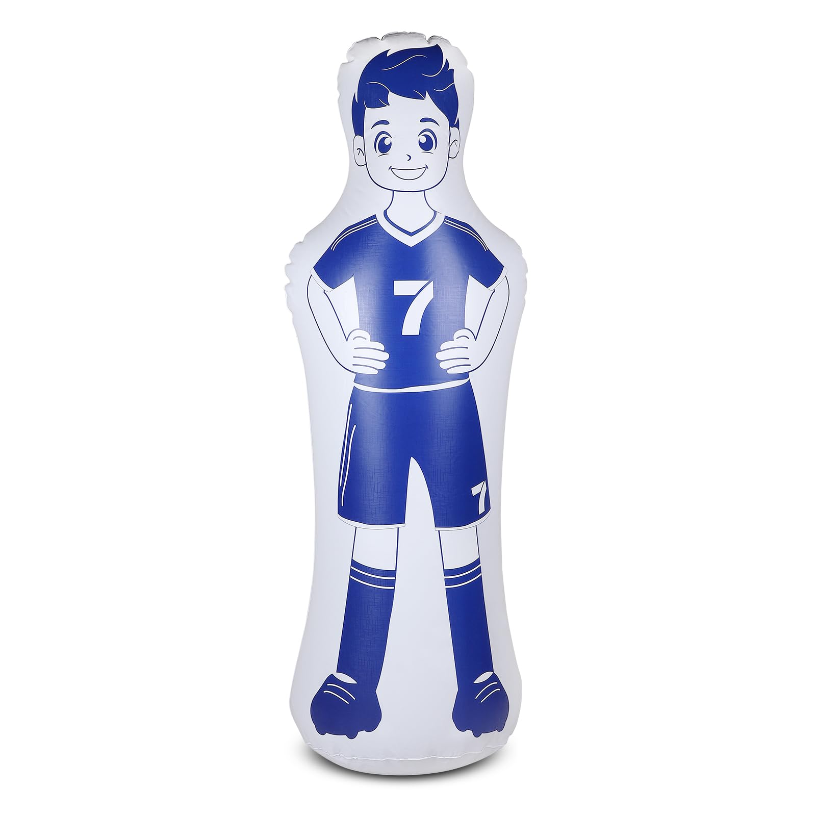 EFUTURETIME Maniquí Inflable de Fútbol de PVC, Muñeco aéreo de Portero Fácil de Plegar y Guardar, Saco de Boxeo Inflable para Entrenar en Fútbol, Baloncesto y Boxeo