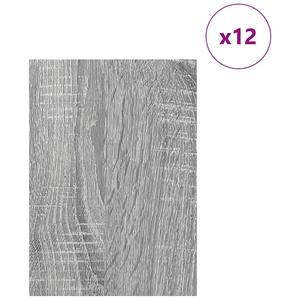 Placas decorativas de madera Sonoma gris, 12 unidades, 21 x 30 x 0,27 cm, madera para manualidades, para pintar formas, placas de madera, rotulación, cumpleaños infantiles, juego de manualidades para