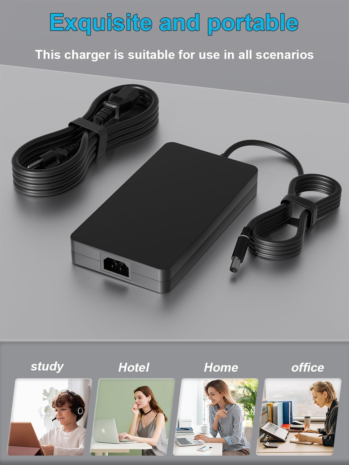 HSXIRQA 240W 180W AC Charger Fit for Dell G15 G16 G7 G5 G3 5500 5505 5510 5515 5511 5520 5521 5525 5530 5535 5587 5590 7500 7588 7590 7700 7790 7620 7630 3500 3579 3590 3779 LA240PM160 Gaming Laptop - Image 7