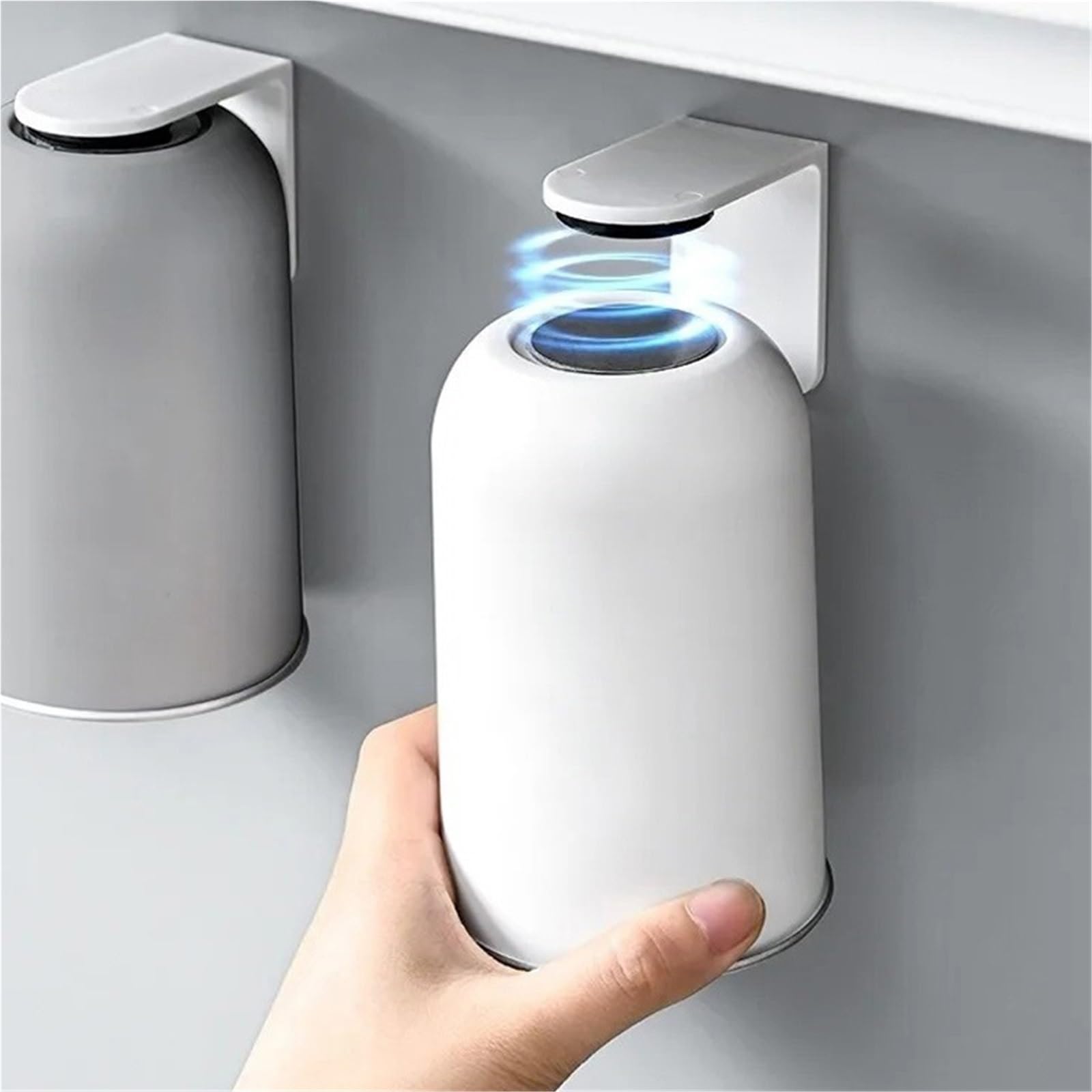 Taza for Enjuague bucal, Vaso for Cepillo de Dientes Acero Inoxidable, montado en la Pared, sin perforación, Taza Agua for el hogar Gran Capacidad, 1 ud para Ducharse,Cepillarse Los Dientes