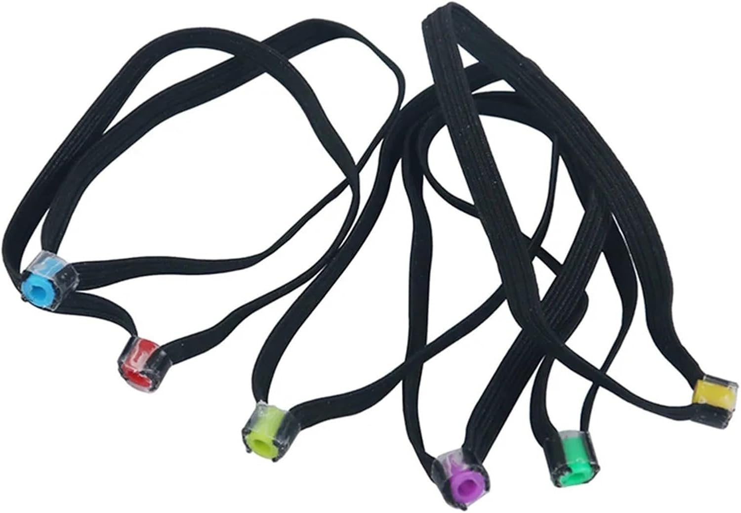 Fishing Tippet Spool Ring 18 Pcs Fishing Tippet Spool Ring Elastic Wire Loop Leader Leading Rope Replacement Tackle Tool Accessories