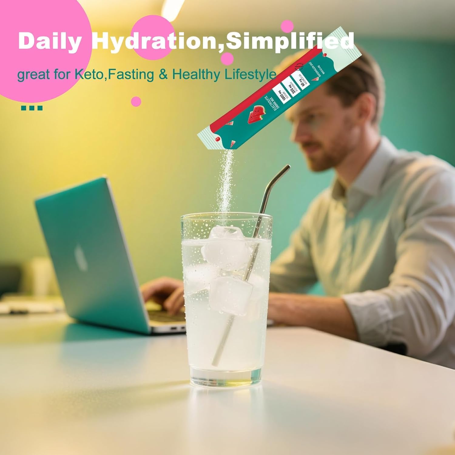Mélange en poudre électrolytique Hydratation & Récupération | Compatible céto, sans gluten, végétalien, sans OGM, soutien quotidien