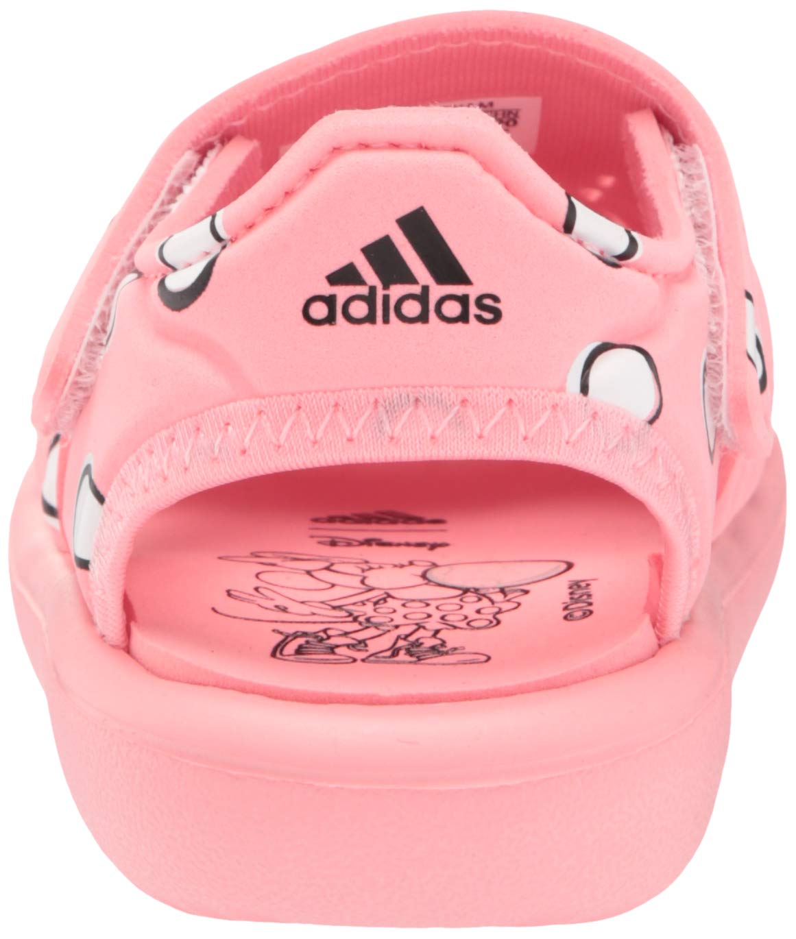 adidas Kids Water Slide Sandal, Super Pop/White/Black, 9 US Unisex Toddler