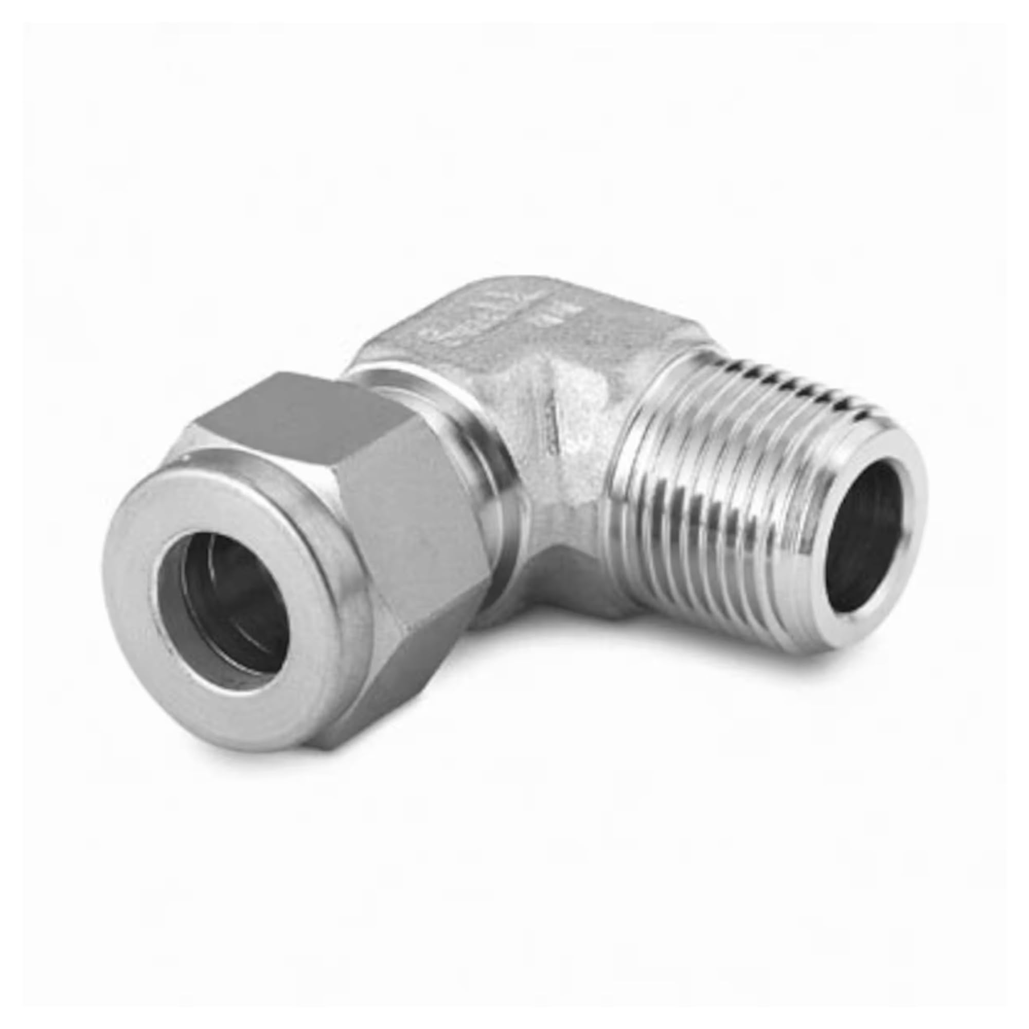 Coude à 90° raccord de tube acier inoxydable pour étanchéité NPT 3/4
