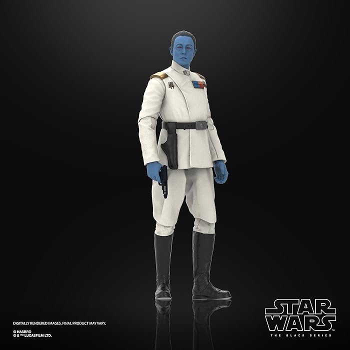 Hasbro G0021 Star Wars The Black Series—Grand Admiral Mitth'raw'nuruodo(core name Thrawn)(Star Wars : Ahsoka Tano)