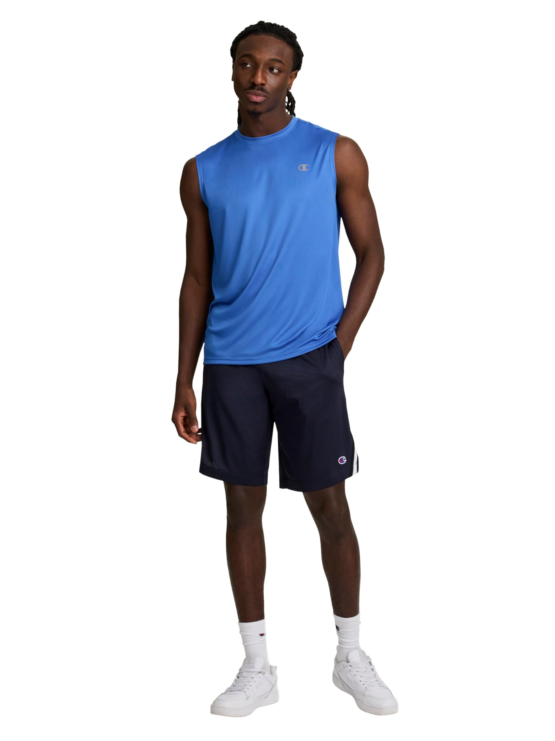 Champion 10" Lacrosse Shorts, Standard Fit, Lightweight, Available In Regular and Big & Tall - Pantalones Cortos Hombre