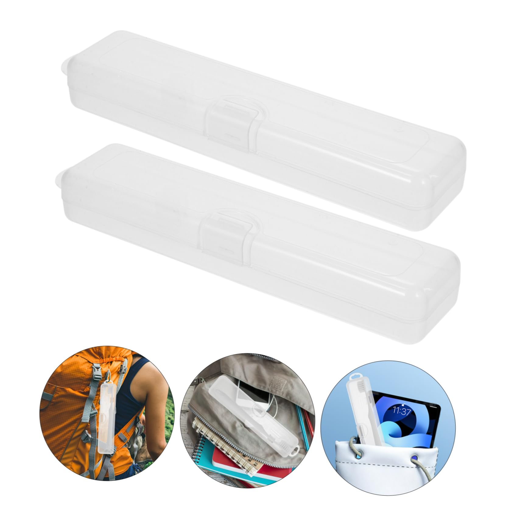 12 Pz scatola di dentifricio e spazzolino da denti porta spazzolino viaggio porta spazzolini custodia in plastica per dentifricio contenitori da viaggio per spazzolini da denti minkissy