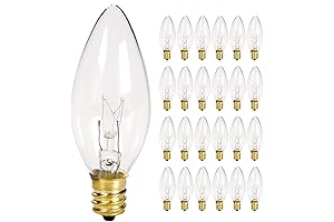 7W Clear Electric Candle Light Bulbs for Ambiance and Illumination
