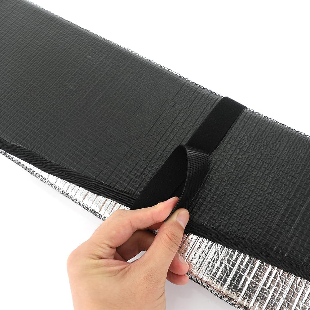 D-Lumina Front Windshield Sun Shade - Compatible with Toyota Tundra (Limited, SR5, Platinum,TRD Pro) 2022 2023 2024 2025 - Foldable/Roll Up Car Window Heat Shield, Sunshade Protector