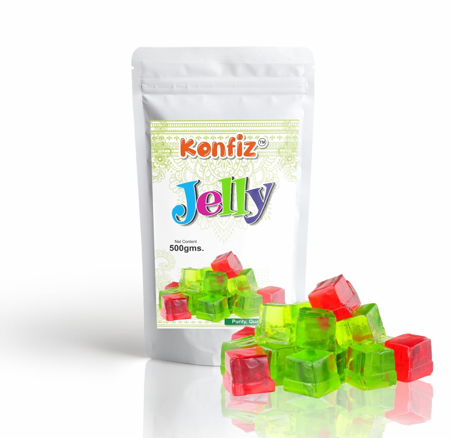 KONFIZ Jelly:Perfect for topping & munching 500g pack. (B0CWRSM61R) Amazon Price History, Amazon Price Tracker