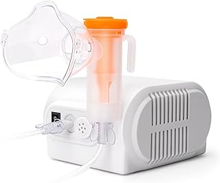 Nebulizer Machine for Adults and Kids, Compressor Nebulizer with A Set of Accessories, Jet Nebulizer of Cool Mist, Desktop Nebulizer with Compressor System for Breathing Problems