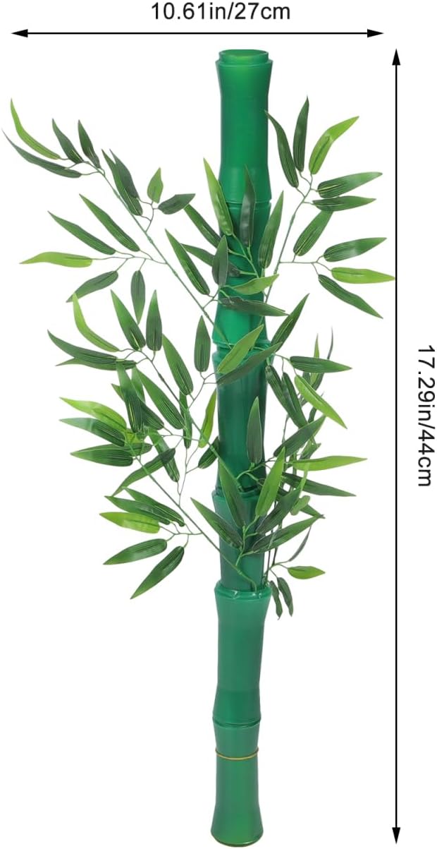 Faux Bamboo Tubes and Branches Set 5Pcs DIY Sewer Pipe Decoration Sleeve for Kitchen and Home Indoor Outdoor Decorative Cover