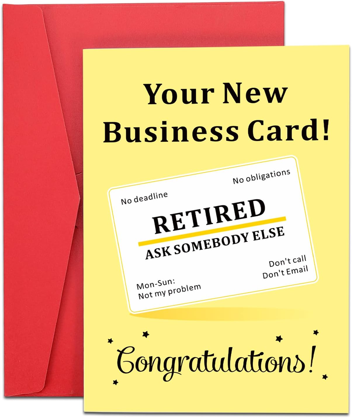 Retirement Card for Woman Man Retirement Gift for Woman