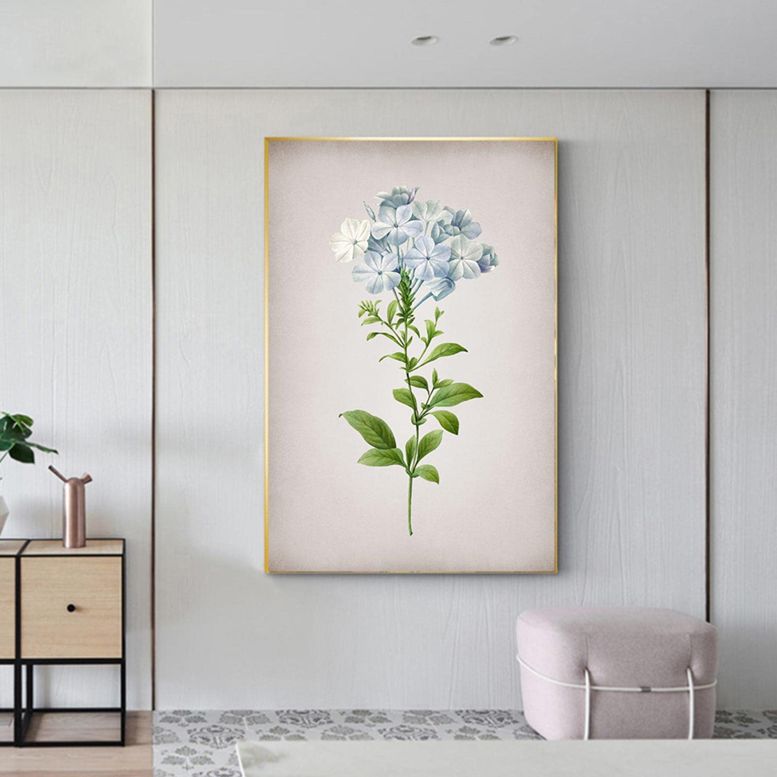 ルドゥーテ プルンバゴ「Plumbago caerulea」　額縁絵 ルドゥーテ プルンバゴ「Plumbago caerulea」 額縁絵 Pierre