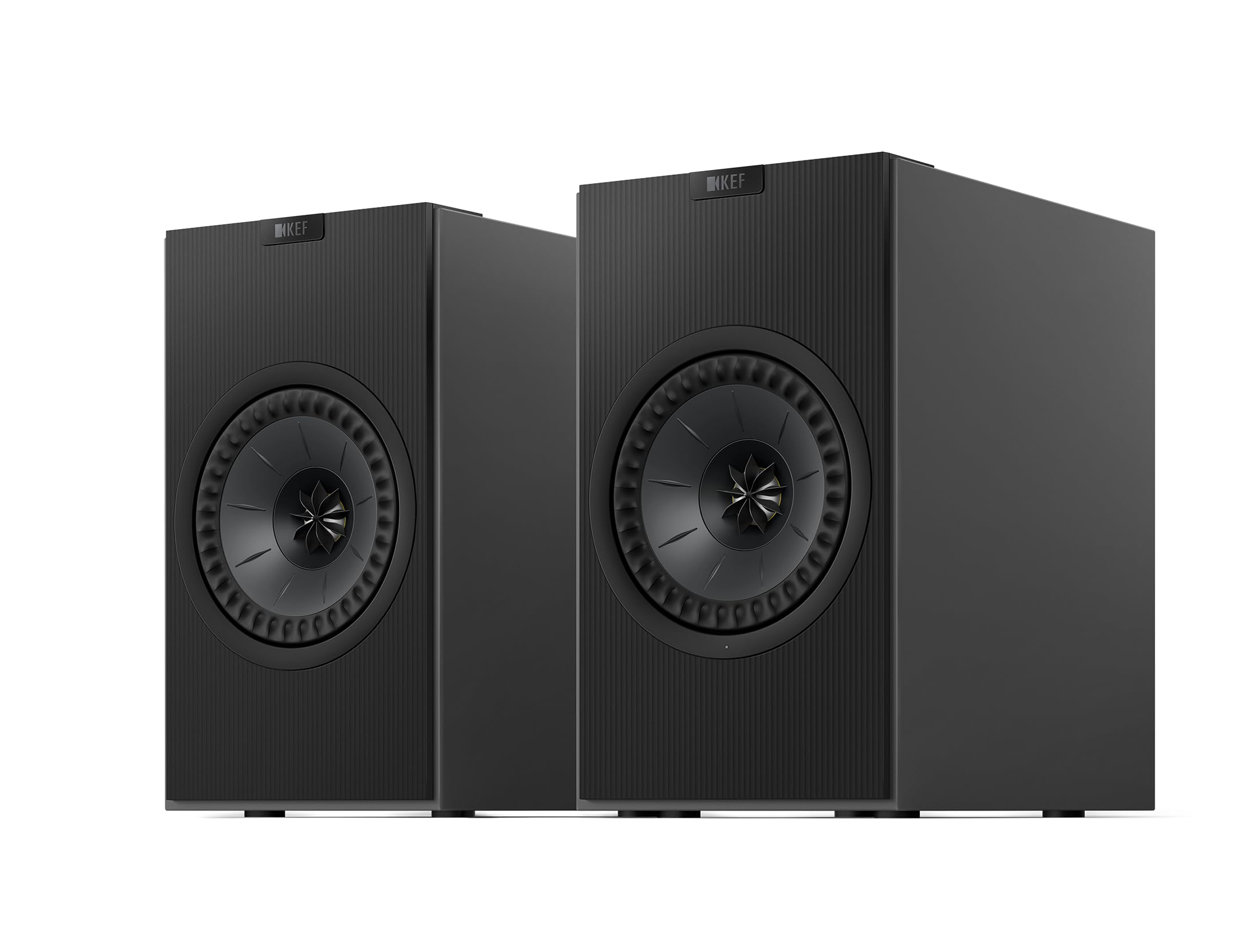 KEF Coda W Wireless HiFi Bookshelf Speakers (Pair, Dark Titanium)