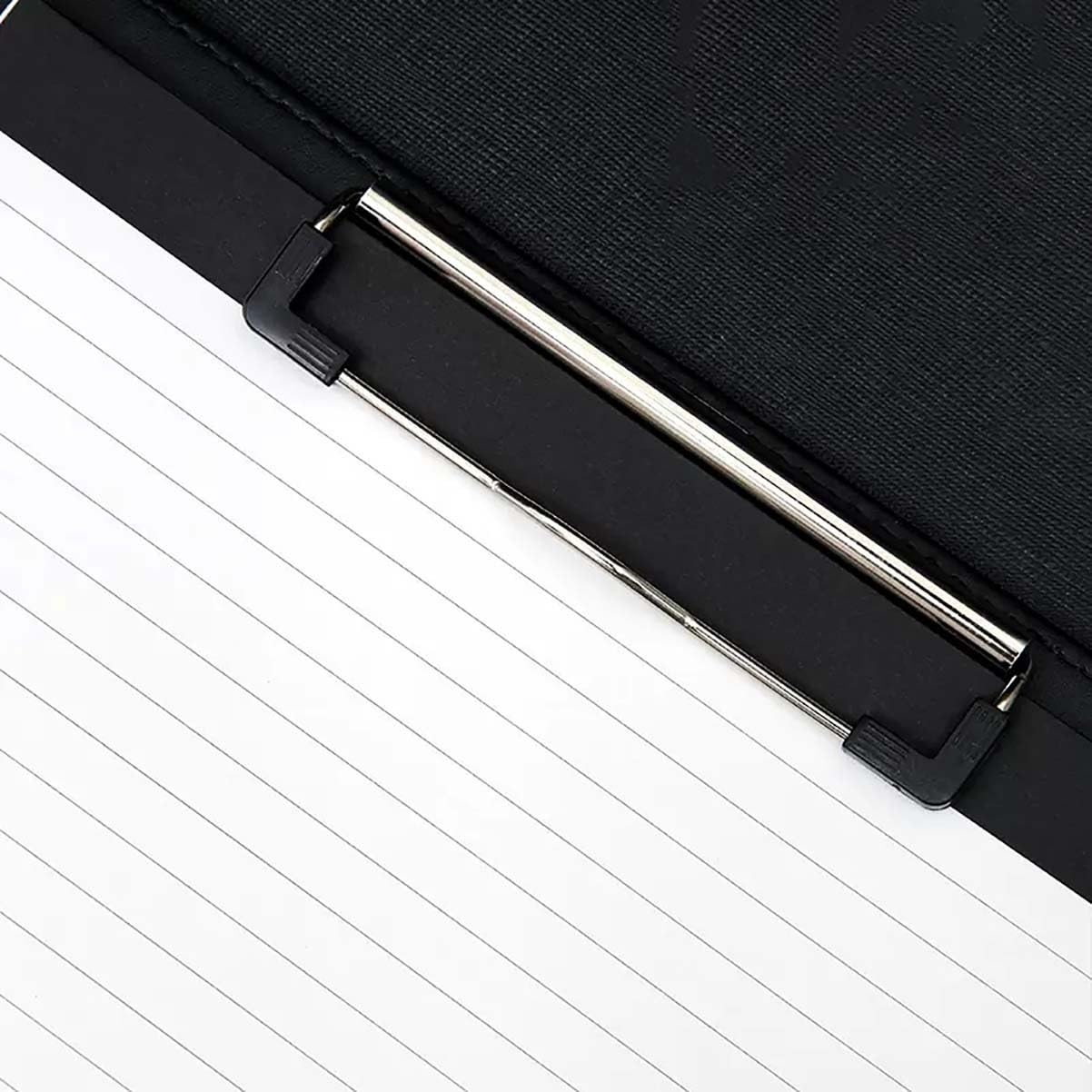Raccoglitore di Portfolio, Cartella Portadocumenti A4 Padfolio con Blocchi for Appunti in Pelle PU Cartella Portadocumenti for conferenze aziendali Padfolio for Donne/Uomini(Brown)