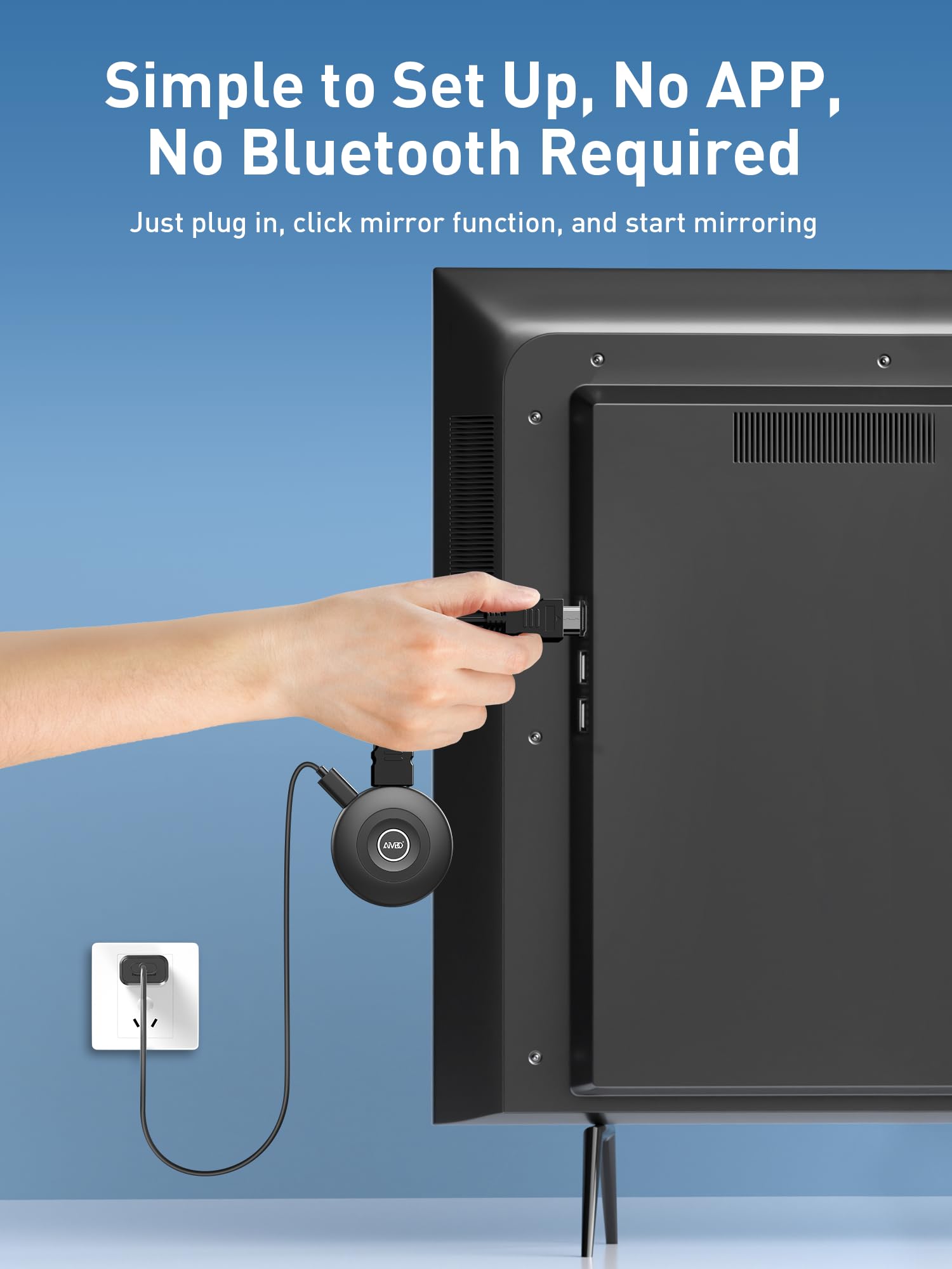 Adattatore HDMI Wireless 4K - Trasmissione Senza Fili Da Smartphone, PC E Tablet A TV E Monitor