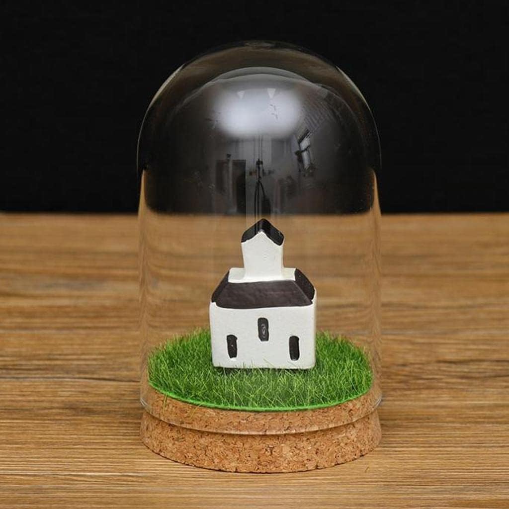 Set of 10 Terrarium Glass Covers for Plants, Size: 8x12cm