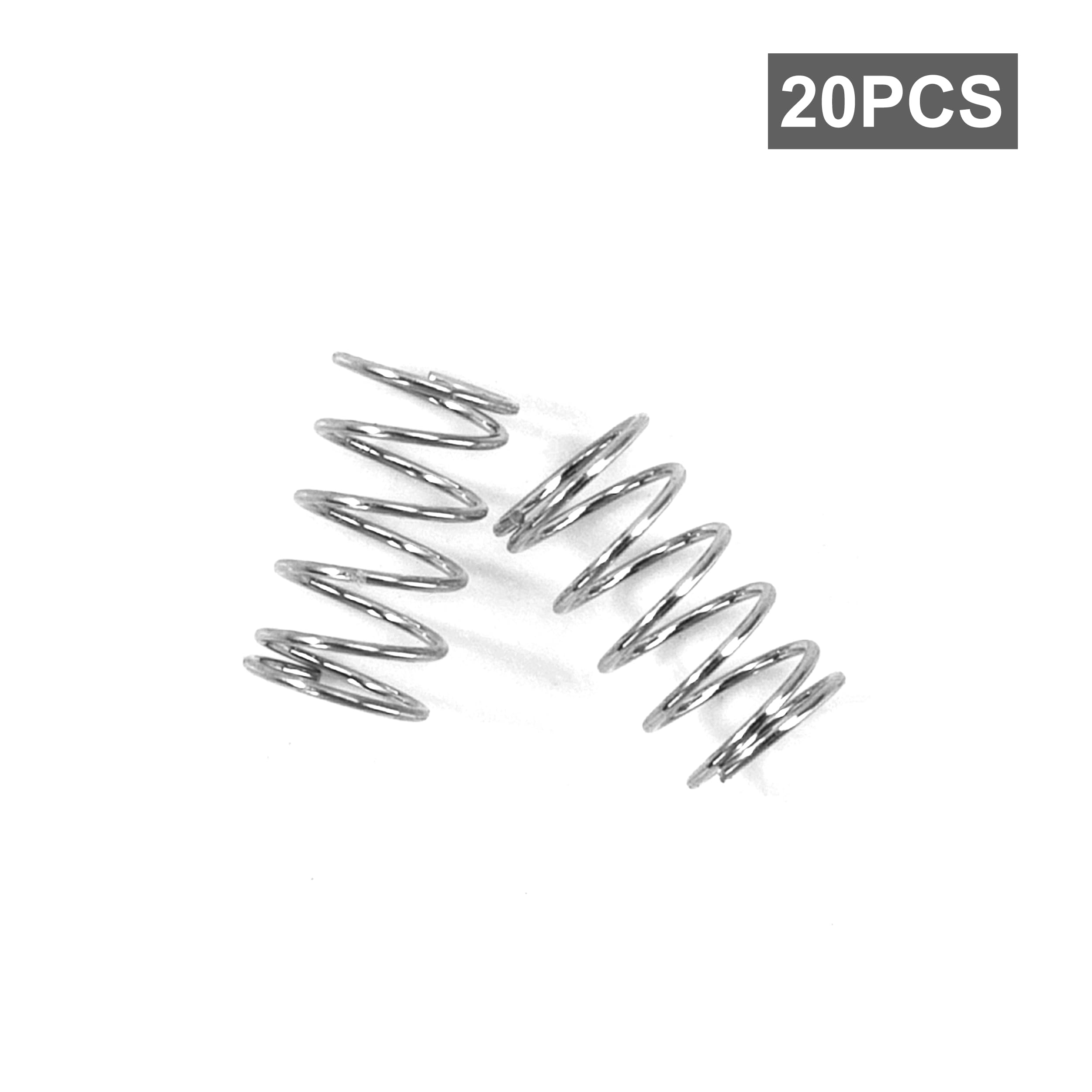 Ressort 5mm GUNGY Ressorts Compression Acier Inoxydable - Lot 20 Pièces 30mm Diamètre 5mm Force 1,2kg Force 1.2kg 20 Pièces