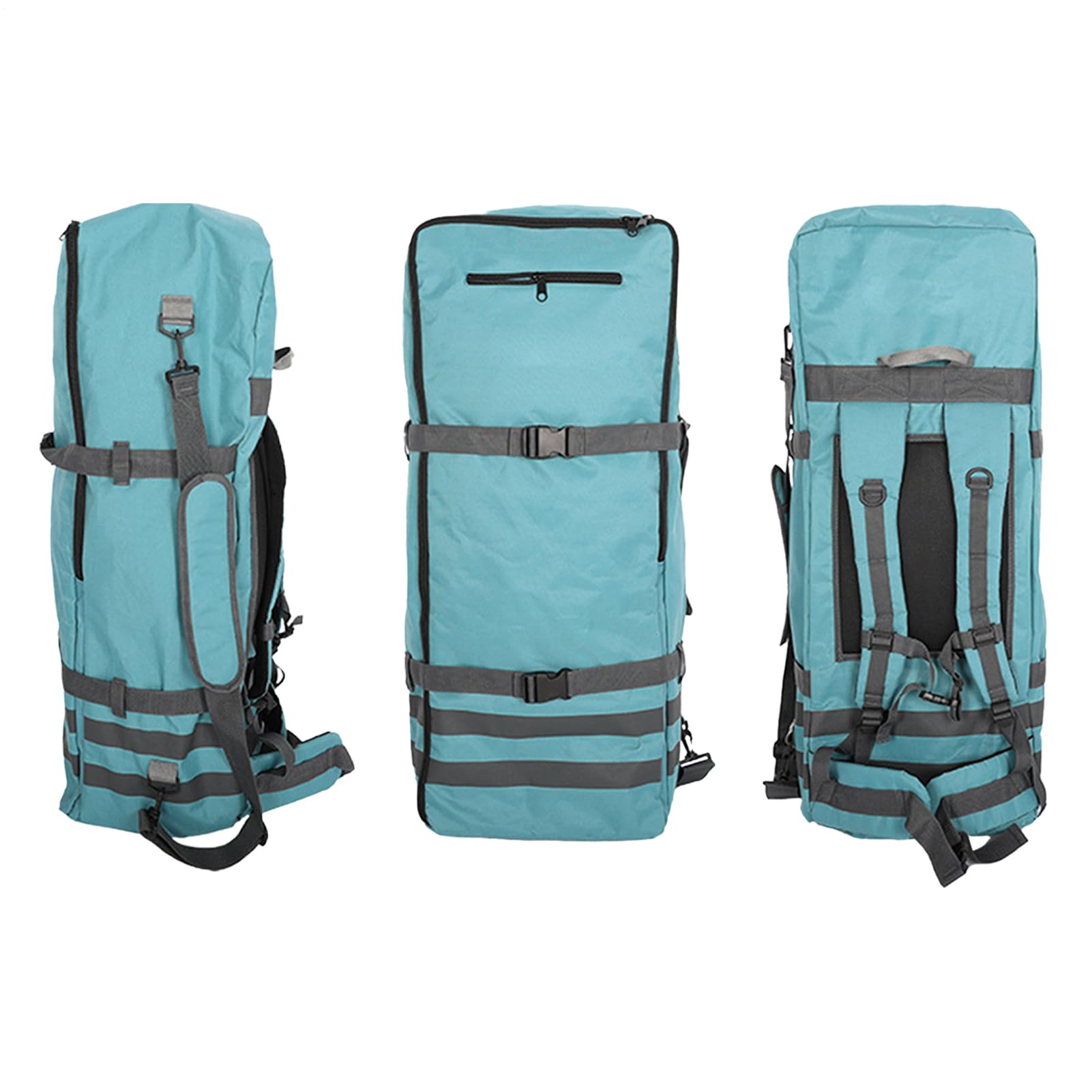 Mochila Transporte Tablas Paddle Surf Fabricada En Nylon Impermeable De Alta Resistencia Con Gran Capacidad 84L Diseño Ergonométrico Correas Ajustables Para Aventuras En Ríos Lagos Y Playa 90x36x26cm
