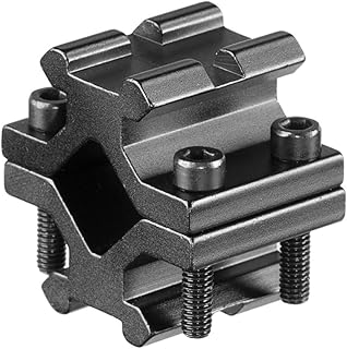 Tactical Universal Adjustable Rail 20mm Picatinny/Weaver Barrel Ring Mount Tube Adapter for Scope Rifle Flashlight Shotgun Laser Converter - ACEXIER