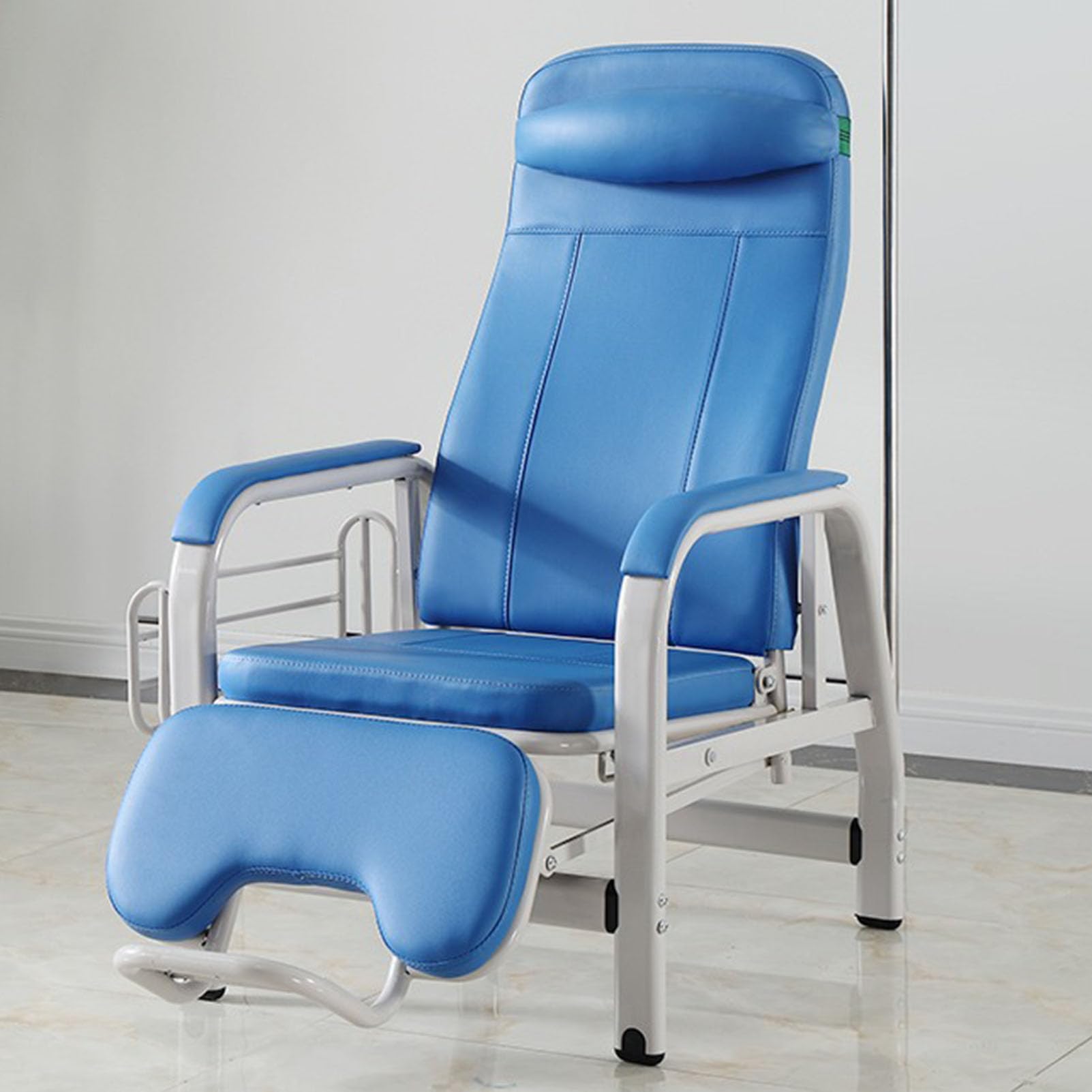 Sedia da attesa per reception completamente reclinabile, sedia per flebotomia per infusione medica, sedile imbottito morbido dell'ingresso, laboratori di ricerca reclinabile per sala di pronto