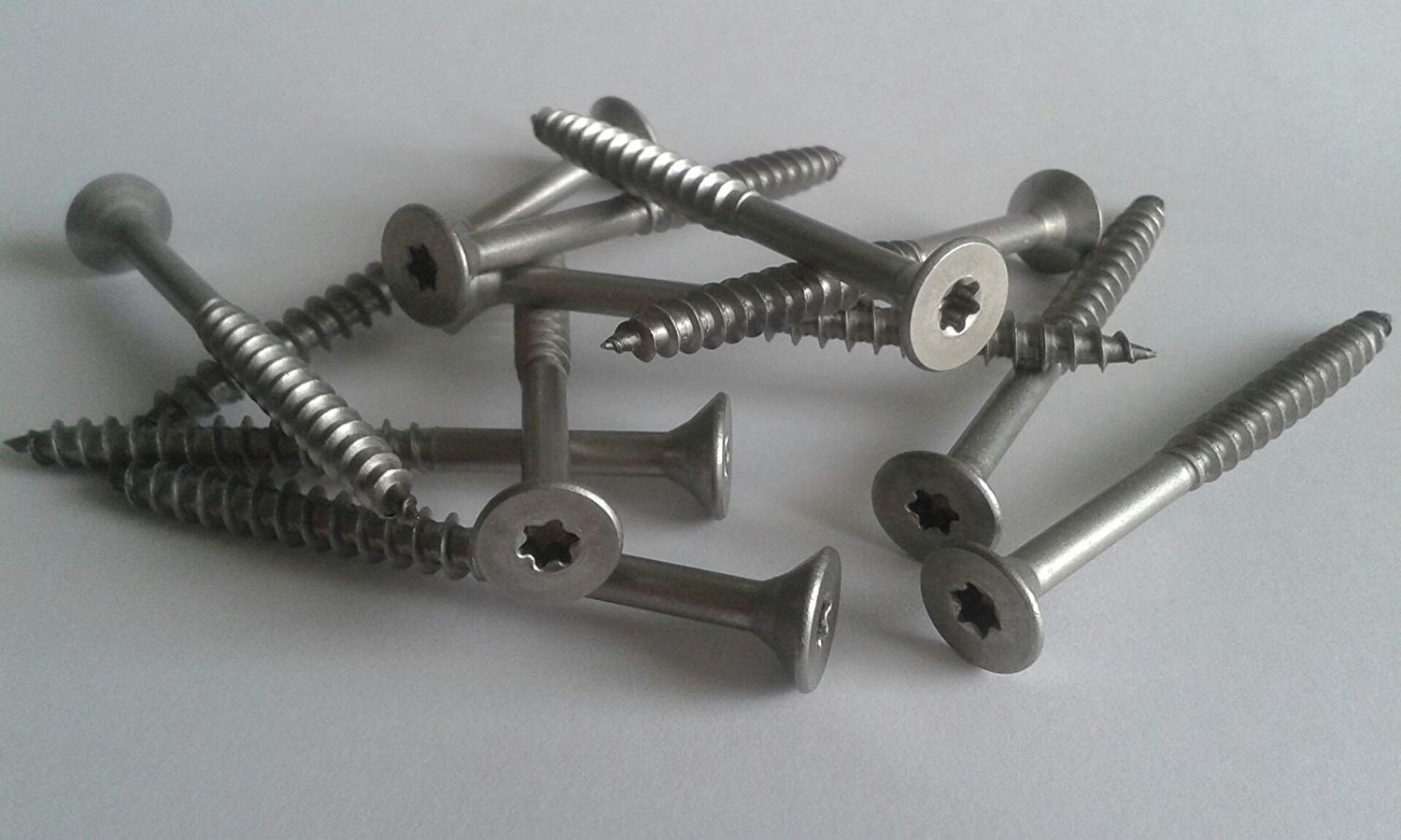 Edelstahl Spanplattenschrauben aus A2 V2A VA Teilgewinde mit Torx TX Senkkopf Schrauben Holzschrauben Edelstahlschrauben Universalschrauben (50, 5 x 60 mm)