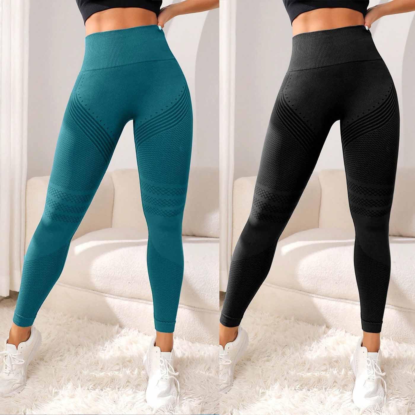 Leginsy Kompresyjne 3d Dla Kobiet,Sportowe Legginsy Anty-TłUszczowe Push-Up,Bezszwowe KryjąCe Spodnie Do Jogi,Sportowe Rajstopy Do ćWiczeń