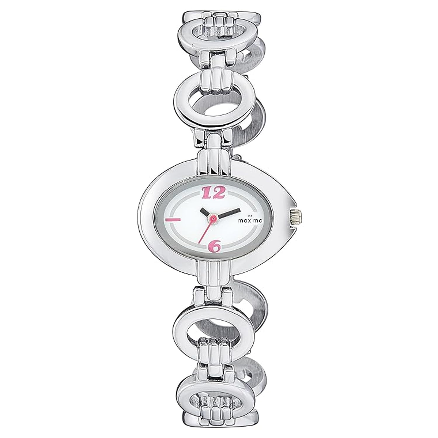 Maxima Analog White Dial Womens Watch - 36771BMLI (B01A5J61CG) Amazon Price History, Amazon Price Tracker