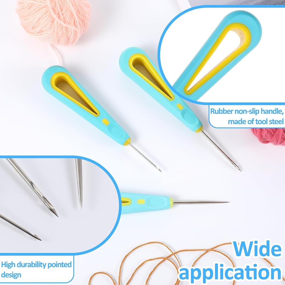 Obtheleg Awl Hook and Round Hole Punch Needle Candle Making Tools (3 Pcs) 2