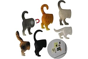 Evelots Cat Butt Magnets for Refrigerator -6 Pack