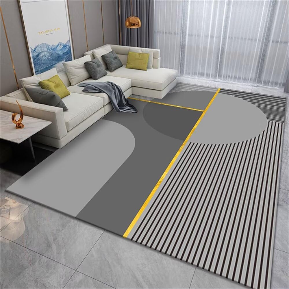 Tapis de porte rectangles décoratifs irréguliers gris 60x90cm de conception géométrique