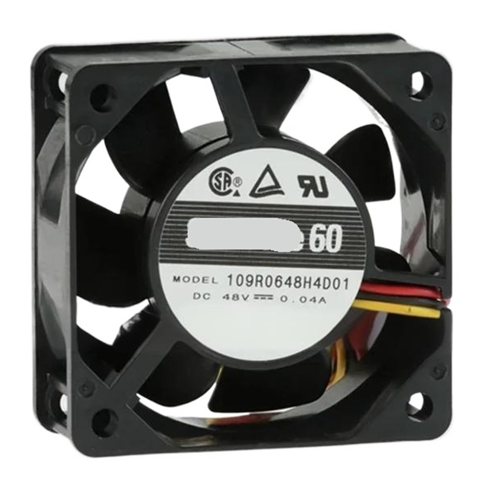ZBWZXBDJ 109R0648H4D01 48VDC FAN 60X60X25mm 1.92W 3wire 3800RPM
