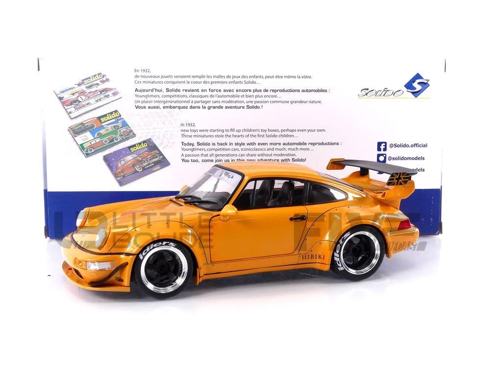 solido S1807501 1:18 2011 RWB 964-Orange Porsche Collectible Miniature car, Orange