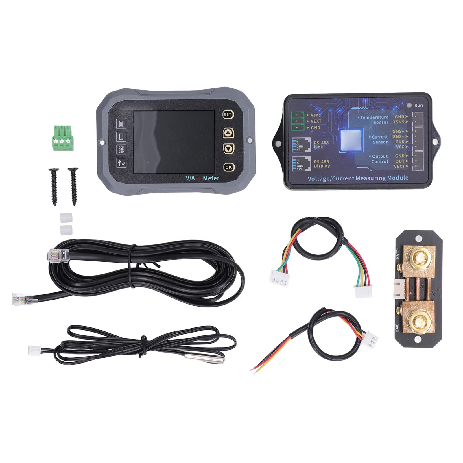 BateríA con Pantalla LCD de 2,4 Pulgadas - Detector de Capacidad de 100 A para Seguimiento de Corriente de Voltaje, Control de Aplicaciones Móviles, Protección Múltiple para Vehículos