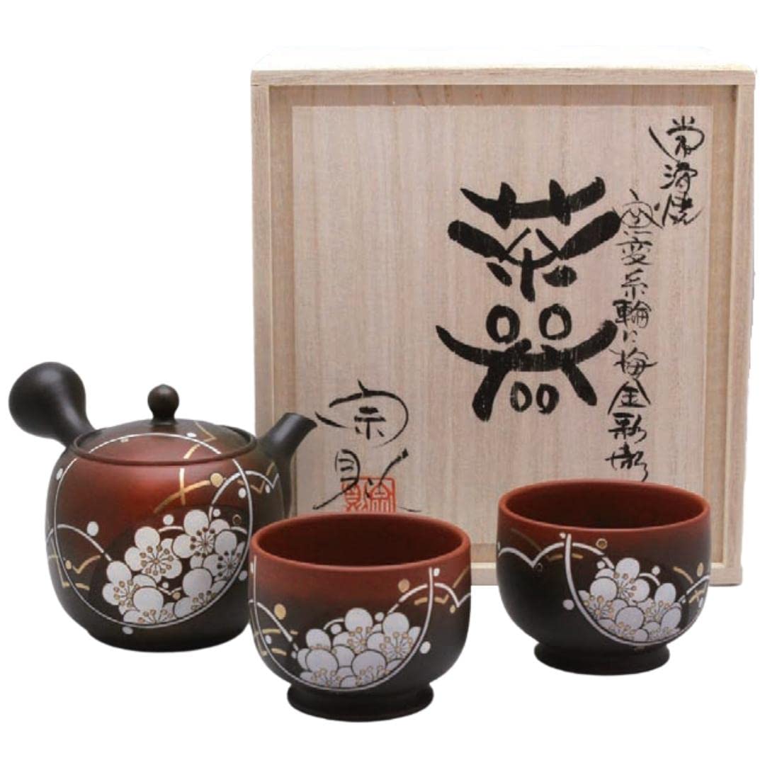 茶澪 Teapot & Cups Set B - Kyusu Yunomi Ceramic Tokoname - MUNENORI